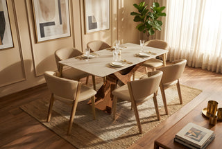 Roselle 6 Seater Dining Set