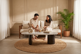 Curve Marble Table